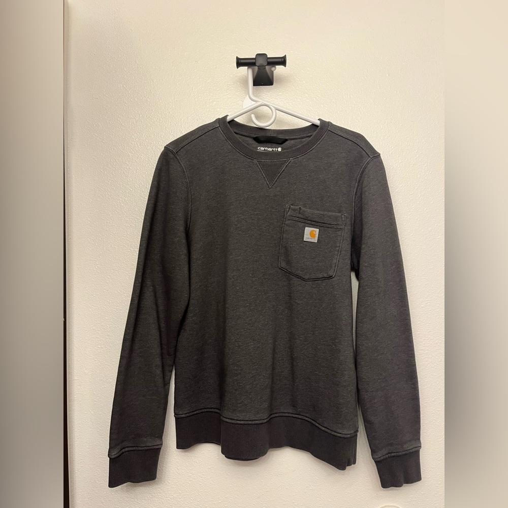 Carhartt Men's Dark Gray Crewneck Sweater
